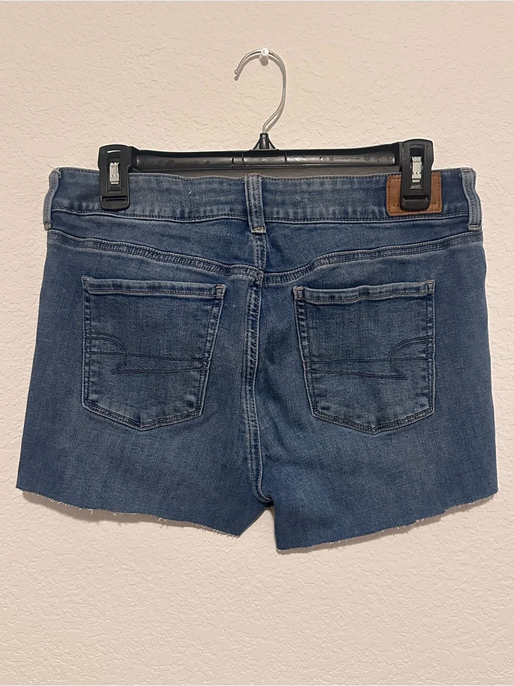 American Eagle Outfitters Dark Blue Denim Cutoff Shorts